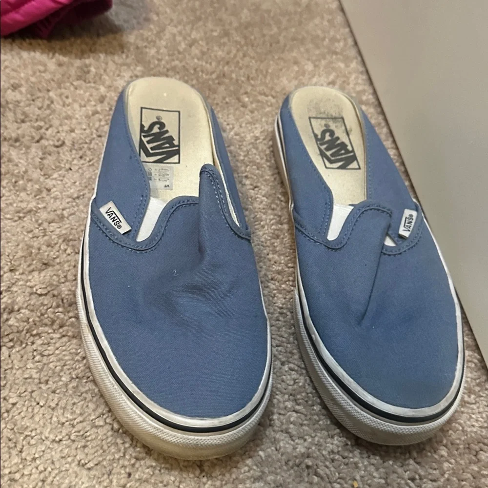 Vans Classic Blue Mule Sneakers size 7.5 - Picture 1 of 2